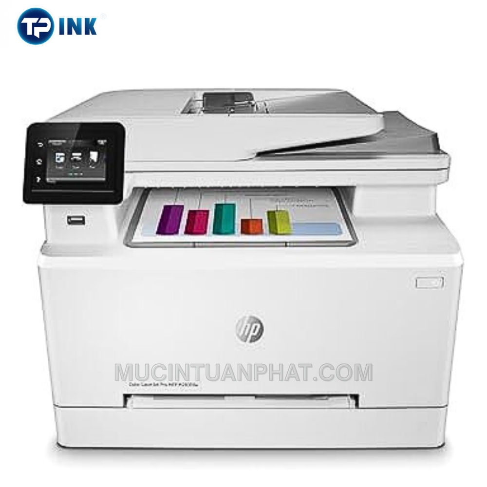 Máy in HP Color LaserJet Pro M283fdw (7KW75A) (In đảo mặt| Copy| Scan| Fax| A4| A5| USB| LAN| WIFI) - Ảnh 3